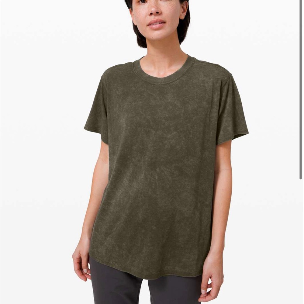 Lululemon All Yours Boyfriend Tee Cloudy Wash